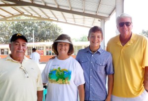 Ron & Joyce Pogue with Jorge and his grandfather.  Jorge is in high school.