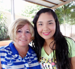Marcia Pratt and Kenia. Linda Raaseveld, a co-sponsor for Kenia, was unable to attend the picnic.